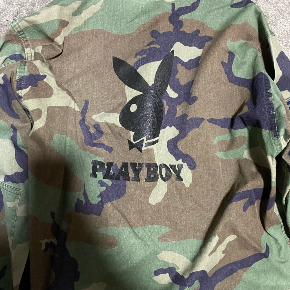 Vintage play boy military jacket